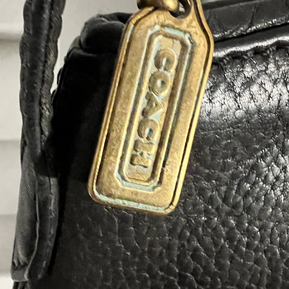 Vintage J5B 4918 Coach Sonoma Flap black pebble leather - Picture 3 of 9